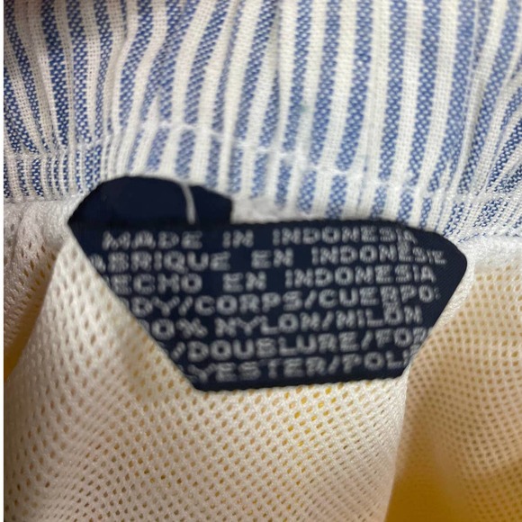 Tommy Hilfiger Yellow Blue Stripe Swim Shorts Size Large ( NWOT) - Picture 8 of 11